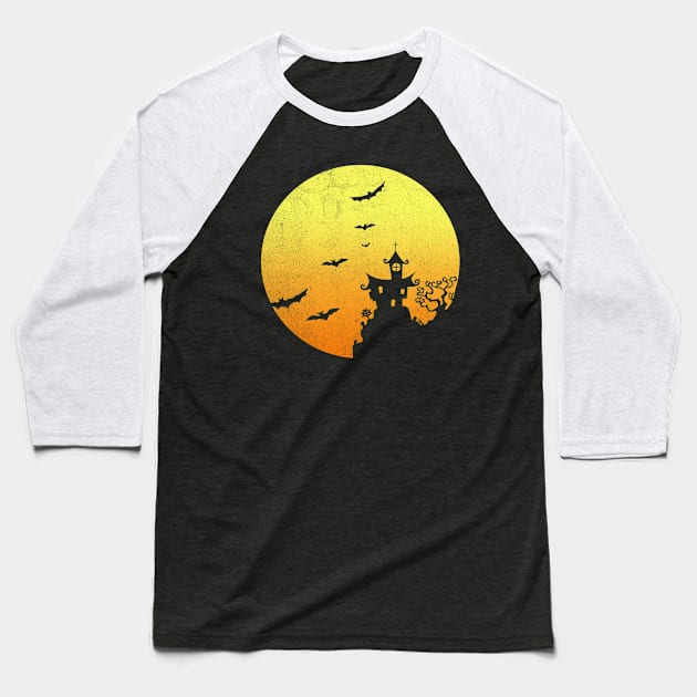 Halloween Full Moon Baseball T-Shirt by ThyShirtProject - Affiliate